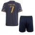 Real Madrid Vinicius Junior #7 Barnkläder Borta matchtröja till baby 2023-24 Kortärmad (+ Korta byxor) Billigt